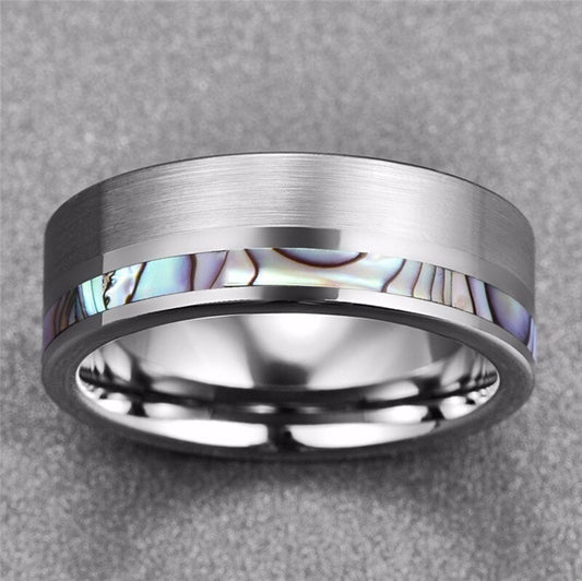 Simple Shell Pattern Men's And Women's Ring